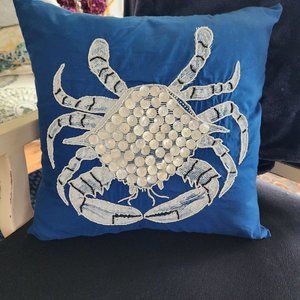 Designer Crab Pillow